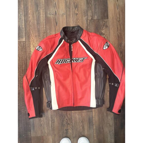 Joe Rocket Motorcycle Blaster Leather Jacket Padded Size 44 - new without tags